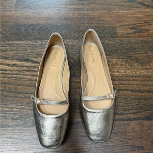 Talbots Metallic Mary Jane Loafers